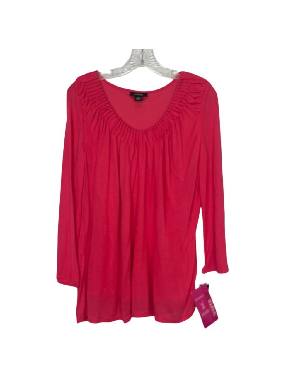 Alfani Shaper Top Shirt Medium Radiant Rose Pink New Casual Flattering